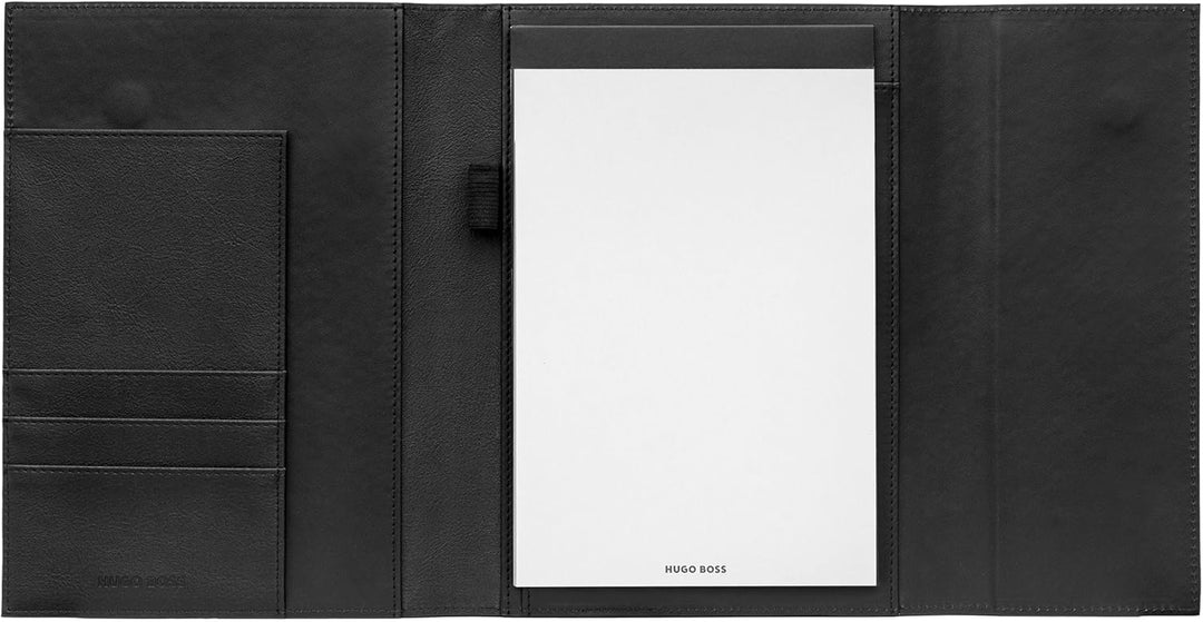 Hugo Boss Schreibmappe Pinstripe Black A5 Schwarz