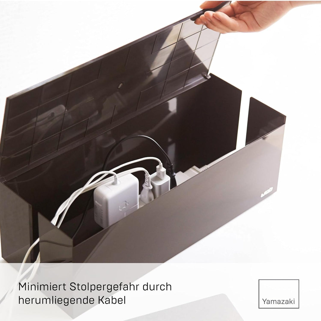 Cable Box Web - brown/black Dunkelbraun, Dunkelbraun