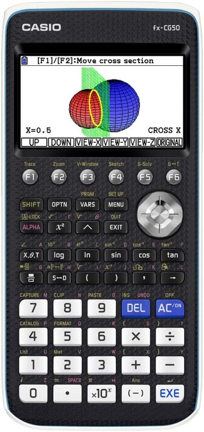 CALCUSO Standardpaket: Casio FX CG 50 + WYNGS Schutztasche schwarz + CALCUSO Fachbuch + Erweiterte G