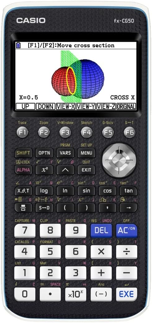 CALCUSO Standardpaket: Casio FX CG 50 + WYNGS Schutztasche schwarz + CALCUSO Fachbuch + Erweiterte G