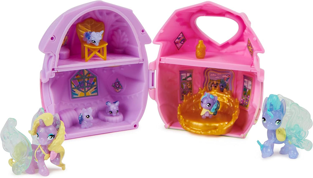 Hatchimals Rainbowcation Mini-Family Pack, Spielset mit 3 CollEGGtibles-Figuren und bis zu 3 Überras