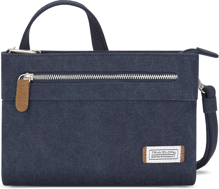 Travelon Damen Anti-Theft Heritage Small Crossbody Umhängetasche Indigo, Indigo/Mandala-traum