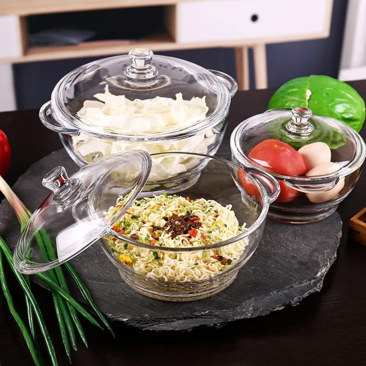 GANAZONO Glastopf Kochen Glas-Kochgeschirr Suppenterrine Aus Borosilikatglas Widerstandsfähiger Nude