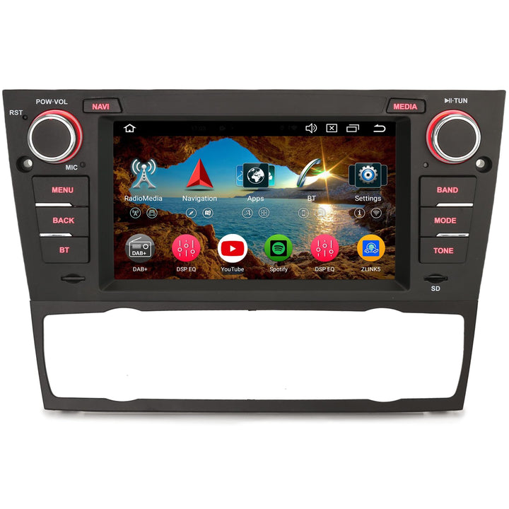 Erisin 8 Kern Android 14 Autoradio GPS Navigation für BMW 3er E90 E91 E92 E93 Wireless CarPlay Andro