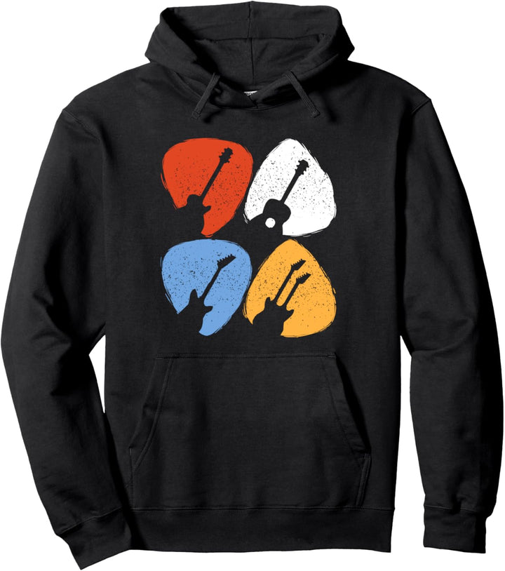Gitarren Pick Geschenk für einen Gitarristen Pullover Hoodie