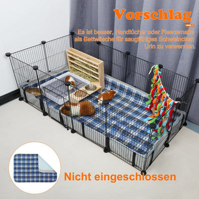 FHTONGE Meerschweinchen Käfig Einlage, Wasserdicht Käfig Unterlage Meerschweinchen Matte für Käfig B