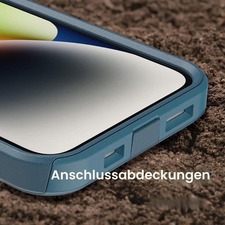 OtterBox Commuter-Serie für iPhone 14 & iPhone 13, Polycarbonat, kabelloses Laden, Blau Pendler-Seri