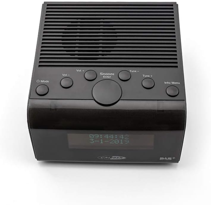 Caliber Radio wecker - Doppelter Alarm mit Schlummerfunktion - DAB Plus - FM - LCD-Anzeige - Strom o
