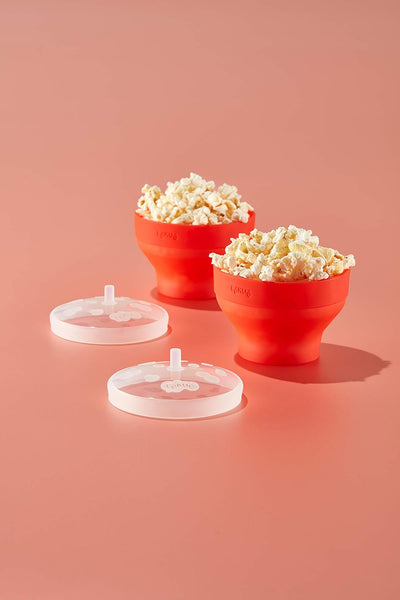 Lékué Mini-Popcorn-Set für Mikrowelle, Silikon, 2 Stück 2 Mini, 2 Mini