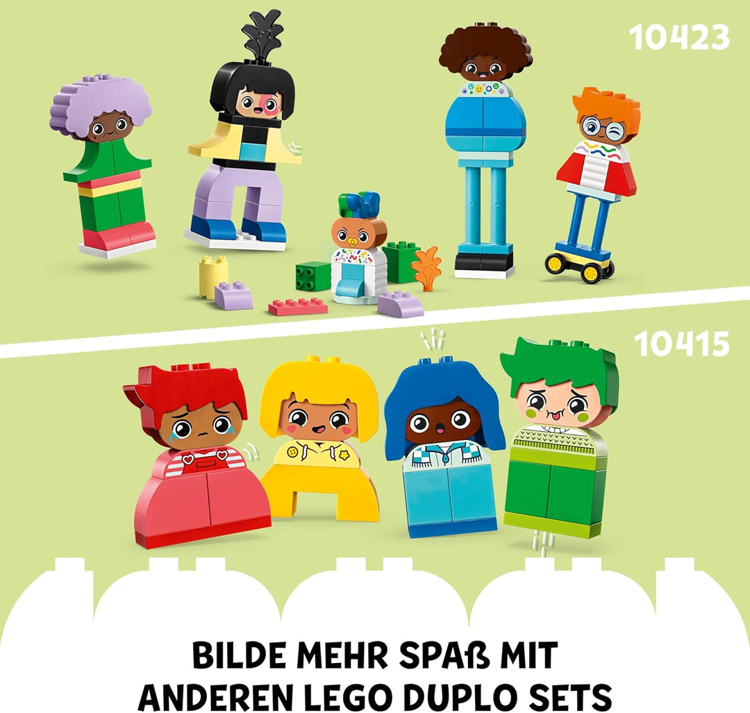 LEGO DUPLO Town Baubare Menschen mit grossen Gefühlen, Lernspielzeug für Kinder ab 3 Jahren, enthält