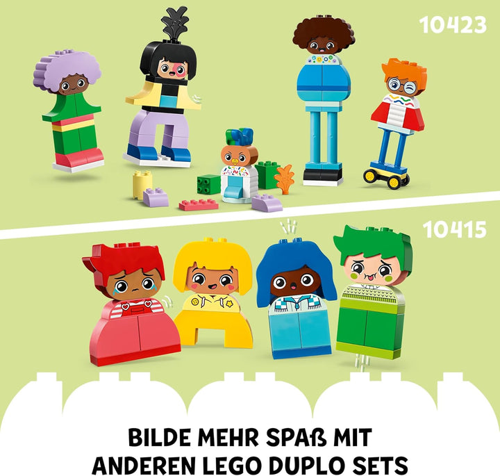 LEGO DUPLO Town Baubare Menschen mit grossen Gefühlen, Lernspielzeug für Kinder ab 3 Jahren, enthält