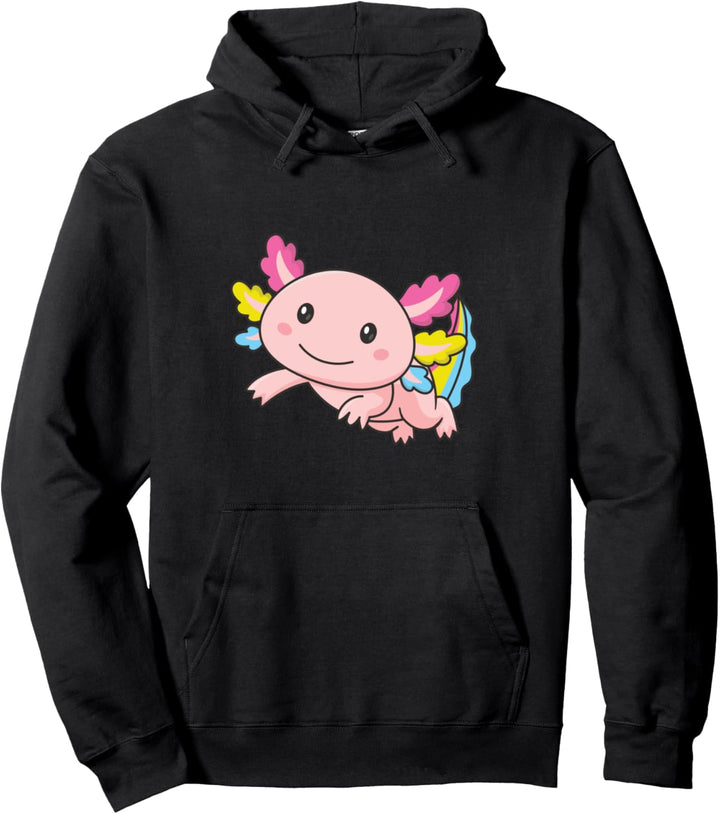 Pansexual Flagge Pansexual Pride LGBTQ Axolotl Pullover Hoodie