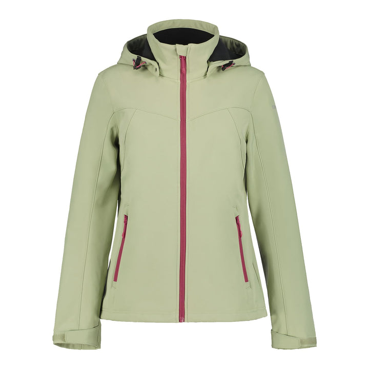ICEPEAK Damen Brenham Softshell Jacke 38 -527 Green, 38 -527 Green