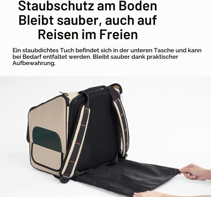 pidan Erweiterbarer Katzen-Rucksack für Katzen, grosse Haustier-Tragetasche, Rucksack für Katzen, Ta