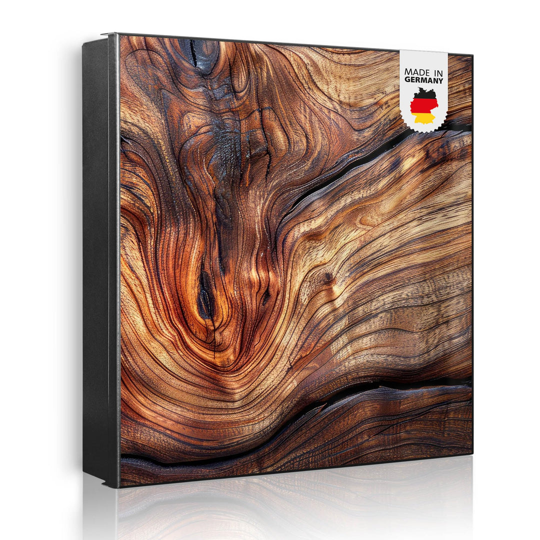 banjado Grosser Schlüsselkasten Glas - Schlüsselbox 30x30cm mit 50 Haken - Schlüsselkasten modern fü