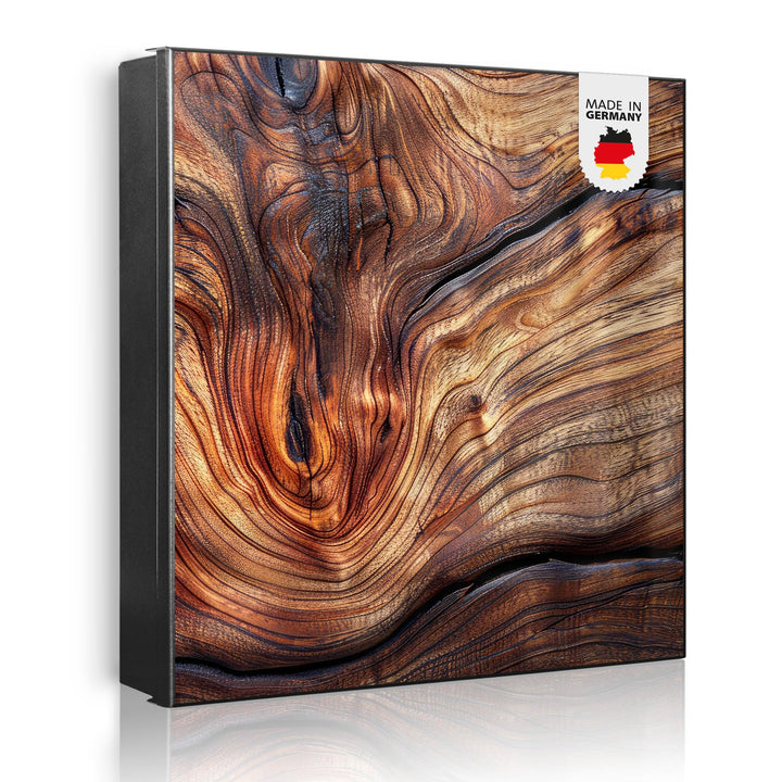banjado Grosser Schlüsselkasten Glas - Schlüsselbox 30x30cm mit 50 Haken - Schlüsselkasten modern fü