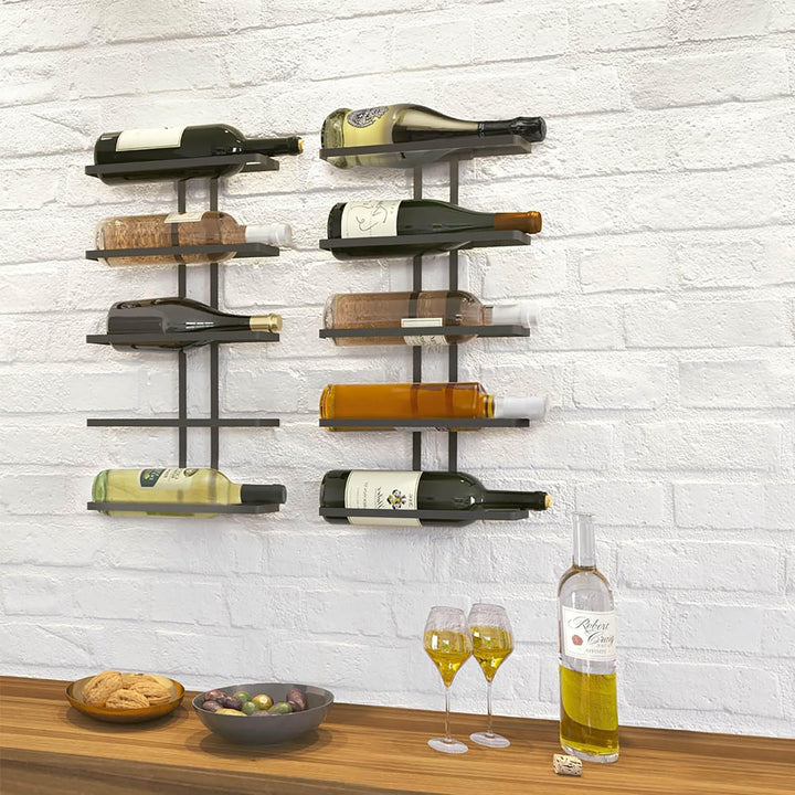 Metaltex 382925000 Wine-Wall Lava Flaschenregal 5er