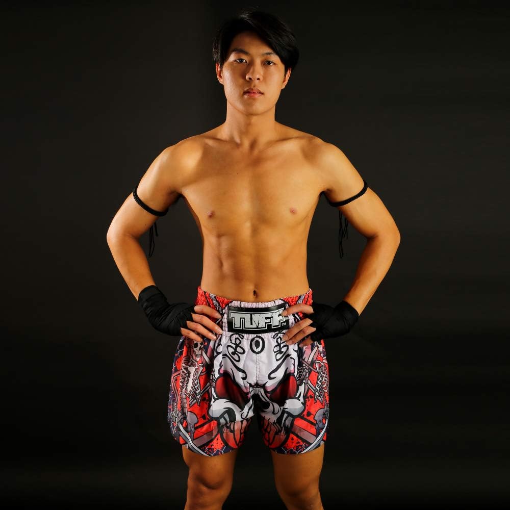 Tuff Sport Boxen, Muay Thai-Shorts, Drachenschädel, Kick, Kampfsport, Training, Fitnessstudio, Kleid