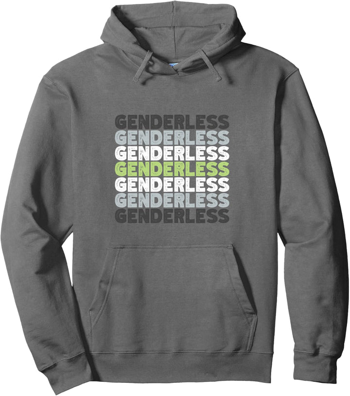 Genderless – Agender Pride Flaggen-Farben. Pullover Hoodie