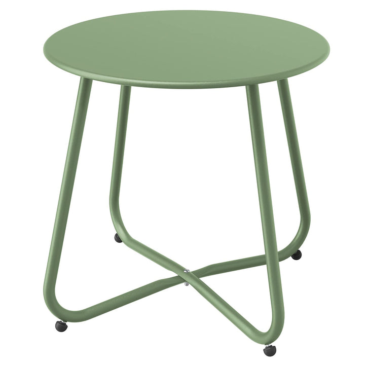 Grand patio Couchtische, Sofatisch, Leicht, Stabil, Einfacher Aufbau, Runder Kaffeetisch ideal für D