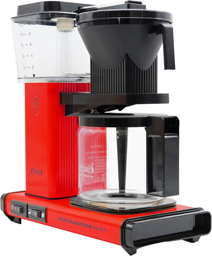 Moccamaster KBG Select, Filter Kaffee Maschische, Filterkaffee, Red, 1.25L Red Single, Red Single