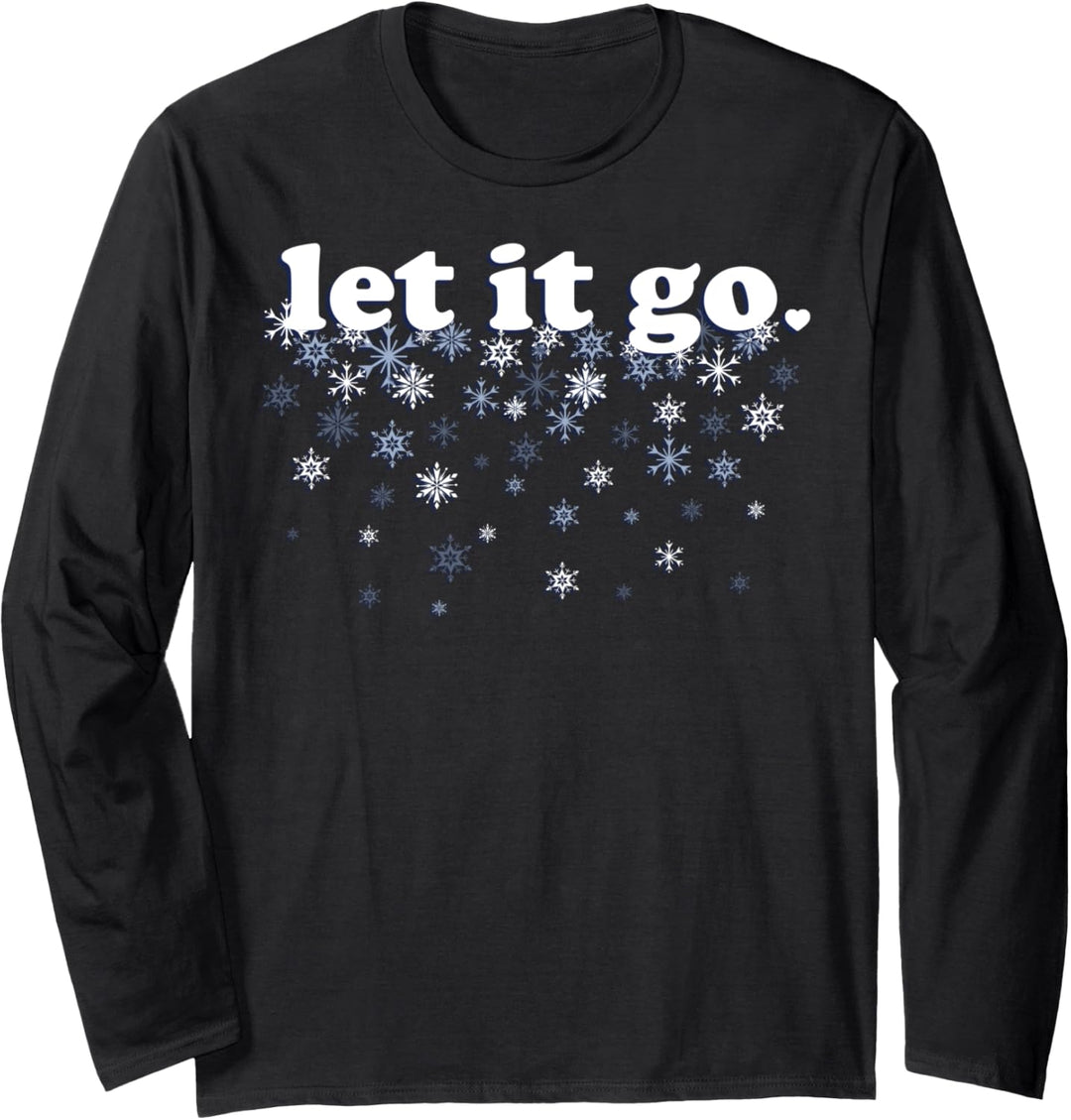 Disney Frozen Let It Go Falling Snow Langarmshirt