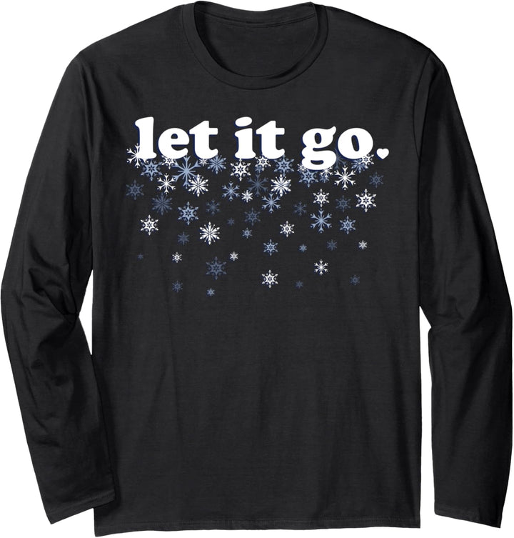 Disney Frozen Let It Go Falling Snow Langarmshirt