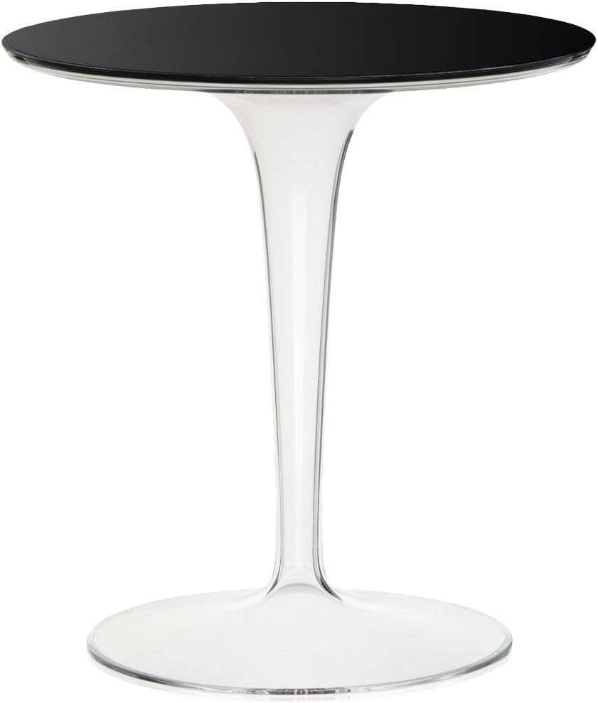 Kartell Tip Top Beistelltisch, Schwarz glänzend Piano in PMMA Nero, Piano in PMMA Nero