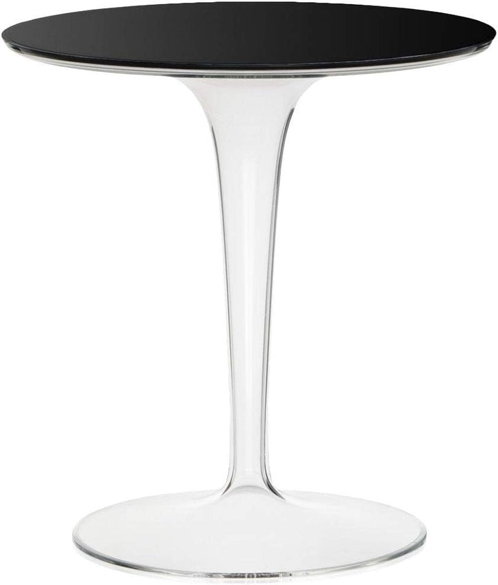 Kartell Tip Top Beistelltisch, Schwarz glänzend Piano in PMMA Nero, Piano in PMMA Nero
