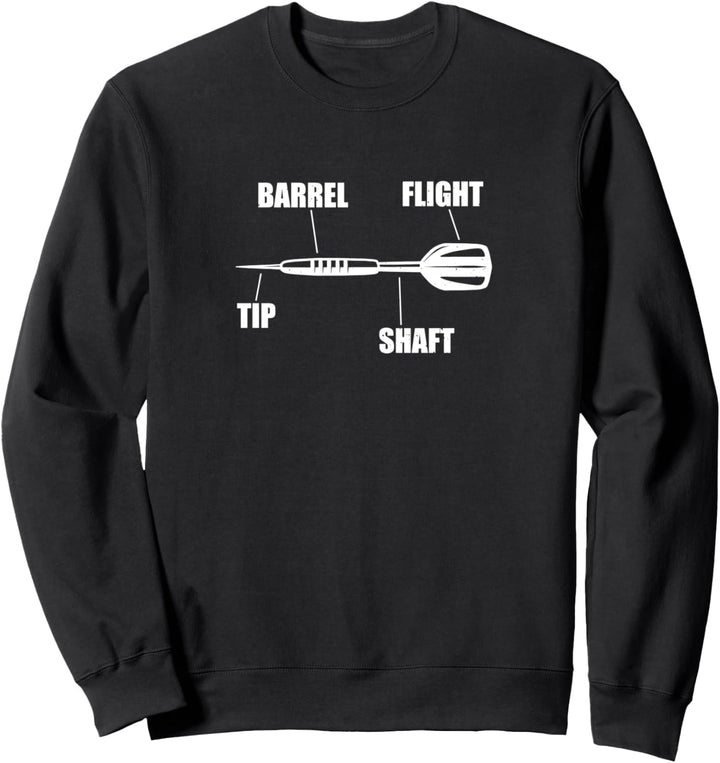 Darts Lustige Dartpfeil Erklärung Dartsport Dart Spielen Sweatshirt