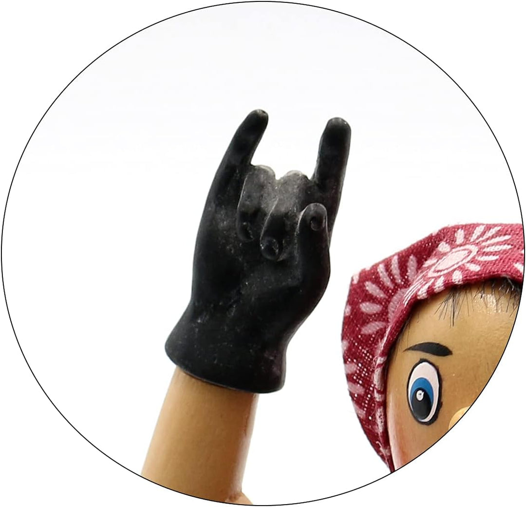 Dekohelden24 Räucherfrau als Rock Lady, ca. 19 cm, 521102, Rock Lady