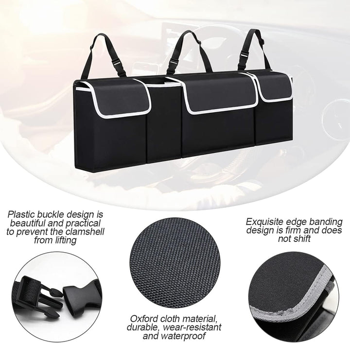 Mehrere Fächer Auto Organizer Kofferraum, Kofferraum Organizer, Kofferraum Oxford Stoff Wasserdicht