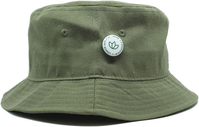 SURF MONKEY Recycled Bucket Repreve® Fischermütze Unisex Erwachsene Einheitsgrösse Oliv, Einheitsgrö