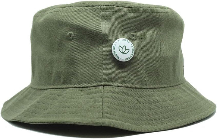 SURF MONKEY Recycled Bucket Repreve® Fischermütze Unisex Erwachsene Einheitsgrösse Oliv, Einheitsgrö