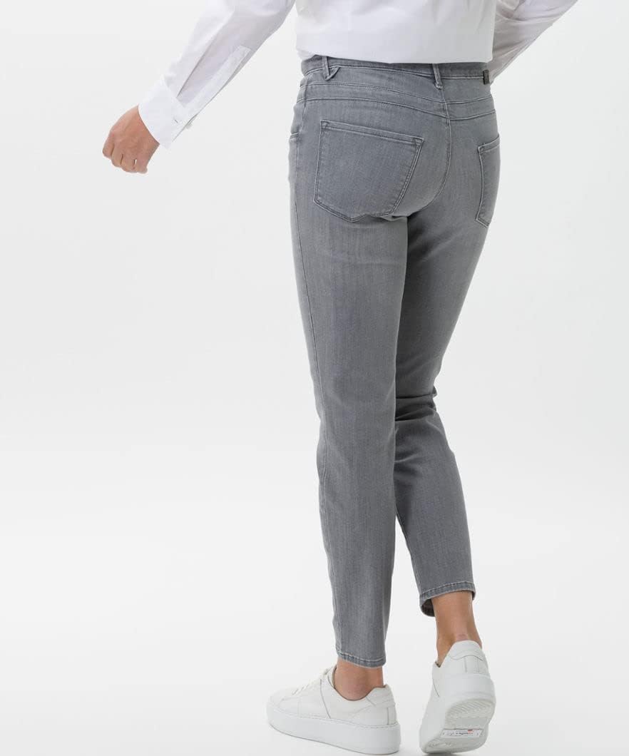BRAX Damen Style Shakira S Verkürzte Light Denim Jeans 26W / 30L Used Light Grey, 26W / 30L Used Lig