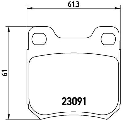 BREMBO P 78 021 Bremsbeläge