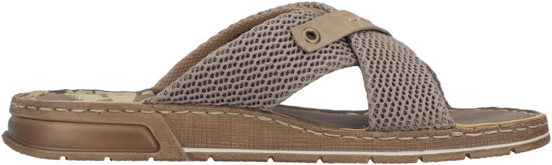 Rieker Herren 21239 Pantolette, Beige