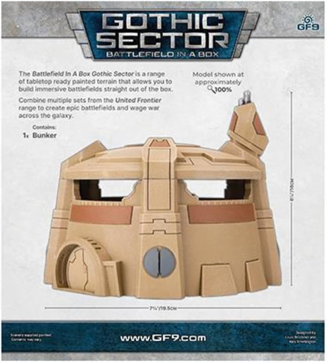 Gale Force Nine - Battlefield in A Box - United Frontier - Bunker