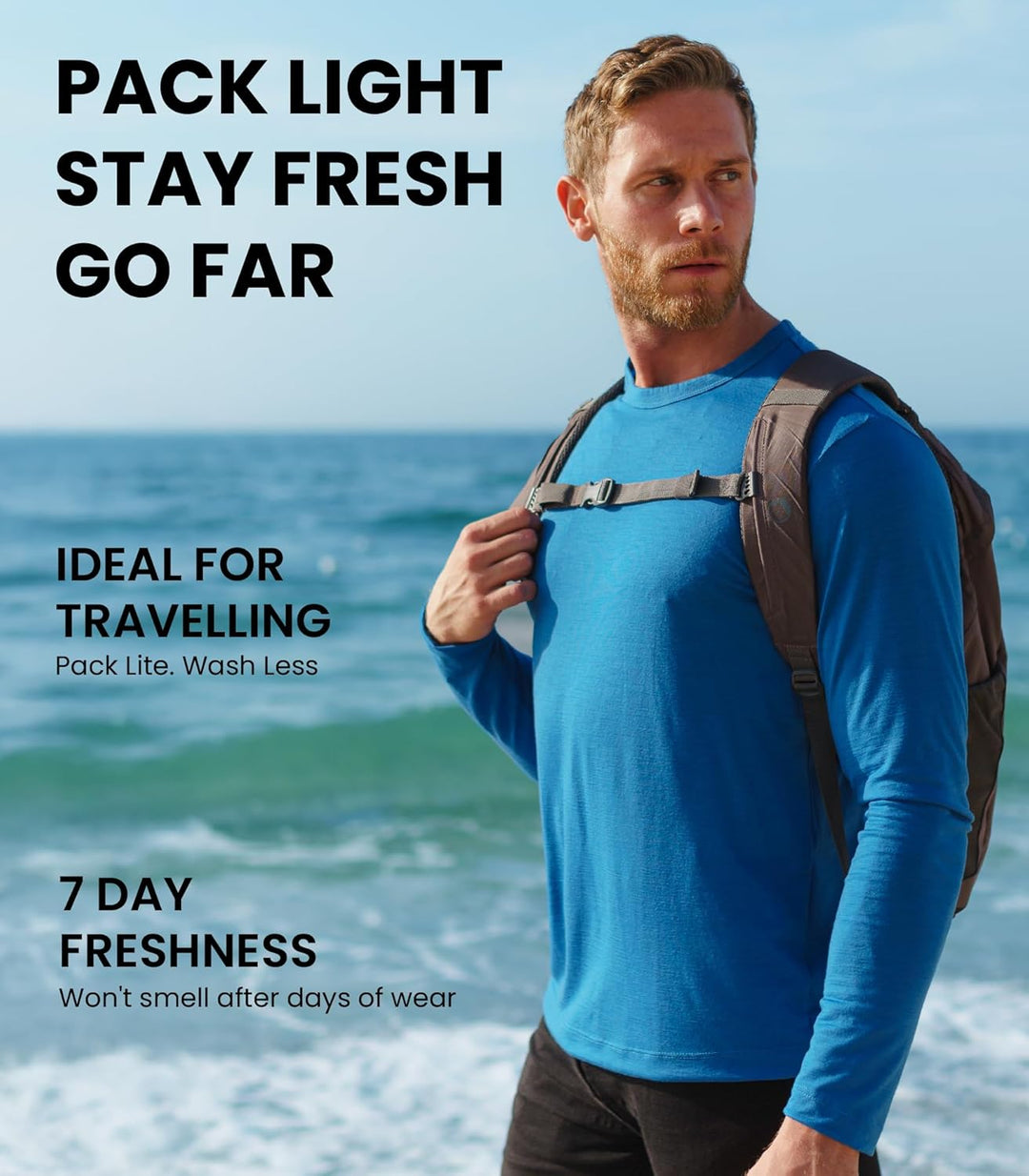 100% Merino Unterwäsche Herren - Merino Langarmshirt Herren Atmungsaktiv Und Feuchtigkeitsableitend