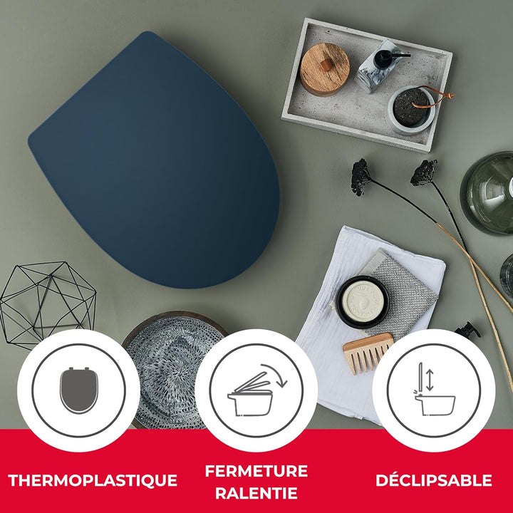 Wirquin 20724245 WC-Sitz Marbella, anthrazitgrau