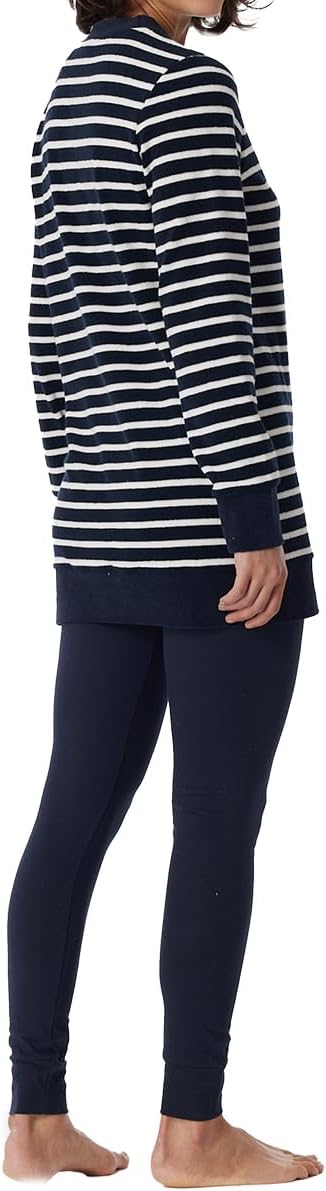 Schiesser Damen Schlafanzug mit Leggings Frottee weich und kuschelig - Nightwear 46 Grosse Grössen D