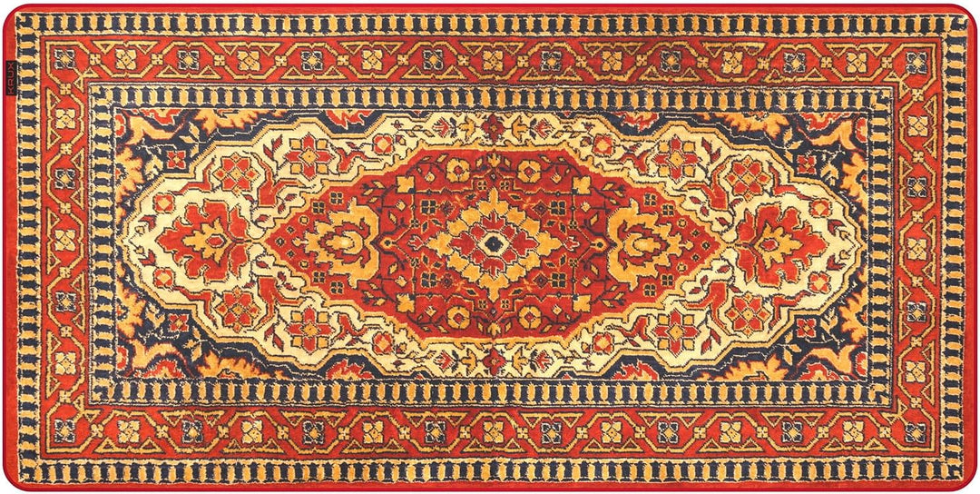 KRUX Space Carpet MAX, Mauspad, Teppichmuster, 600 x 1200 mm, leichtgängige Mausführung, Kantenbesat