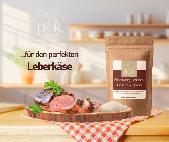 JKR Spices® Fleischkäse/Leberkäse Gewürzmischung 1000g | Leberkäse Gewürzmischung inkl. Kutterhilfsm