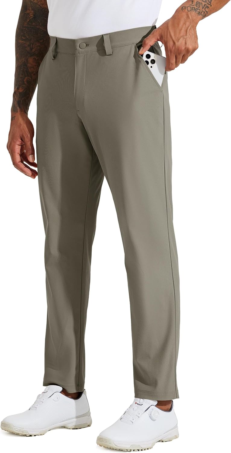 WILLIT Herren Golfhose Stretch Kleid Hose Slim Fit Schnelltrockner Casual Arbeitshose Stretchhose La