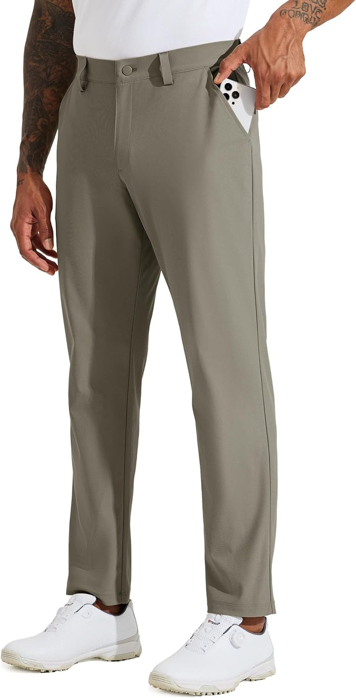 WILLIT Herren Golfhose Stretch Kleid Hose Slim Fit Schnelltrockner Casual Arbeitshose Stretchhose La