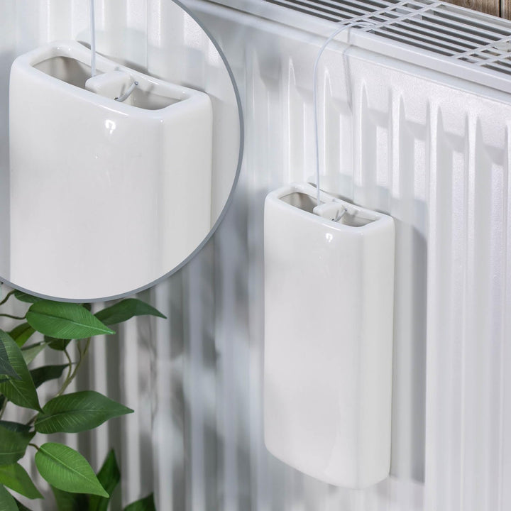 com-four® 2x Luftbefeuchter Heizung, Heizkörper Luftbefeuchter | Heizung Wasserverdunster aus Kerami