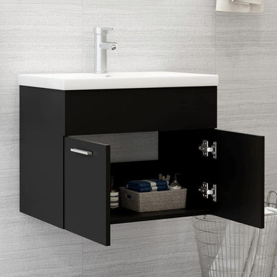 homiuse 60x38,5x46 cm Waschbeckenunterschrank Badezimmerschrank Badschrank BadmöBel Unterschrank Was