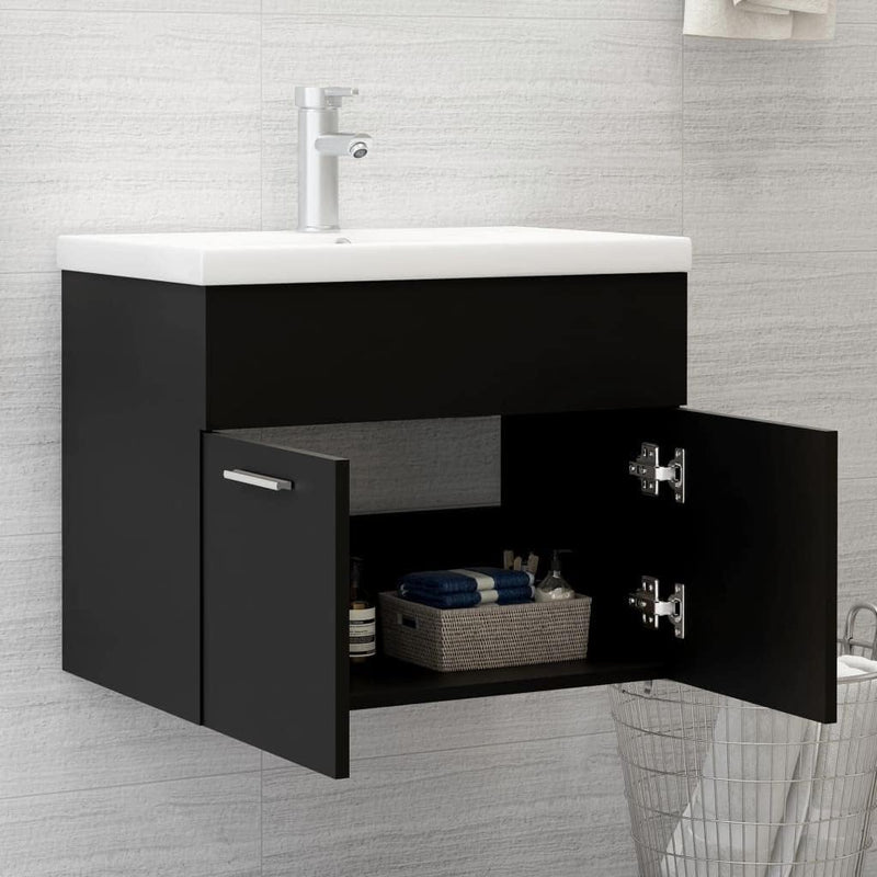 homiuse 60x38,5x46 cm Waschbeckenunterschrank Badezimmerschrank Badschrank BadmöBel Unterschrank Was