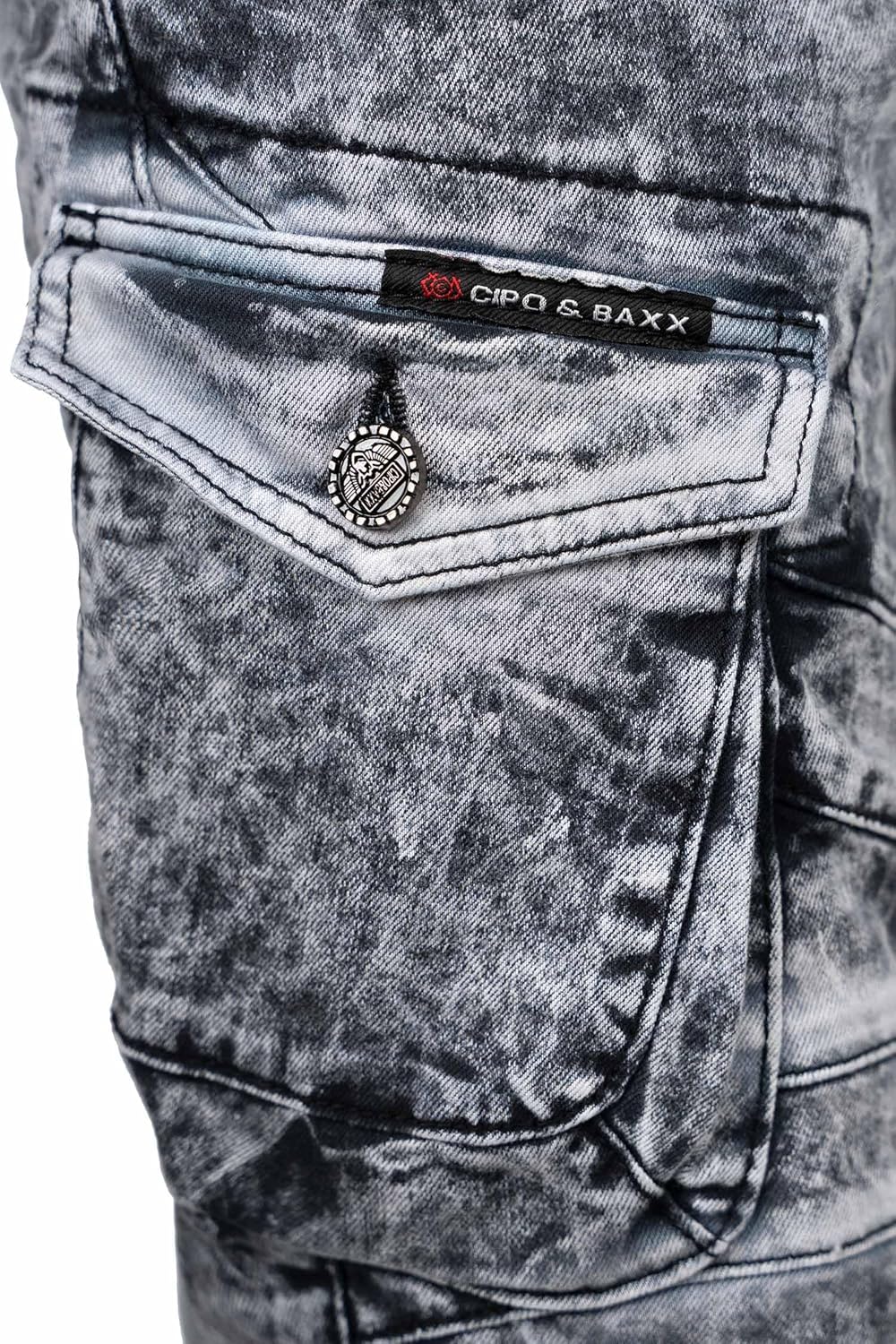 Cipo & Baxx Herren Jeans – Stylische Denim-Mode mit einzigartigem Design, Slim-Fit & Regular-Fit, Bi