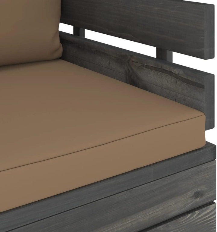 vidaXL Massivholz Gartensessel Loungemöbel Paletten Sessel Gartenmöbel Gartenstuhl Loungesessel mit